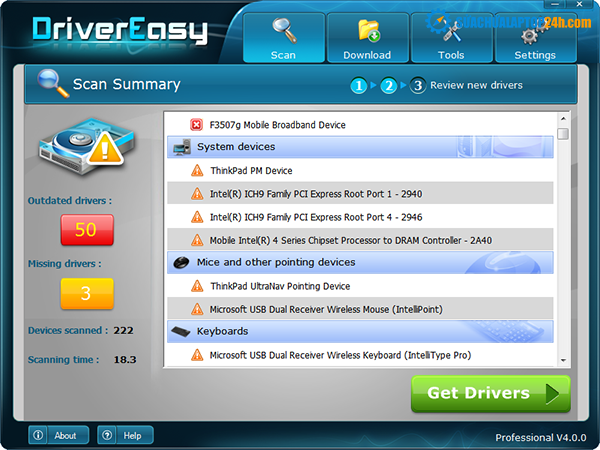 Phần mềm Driver Easy Pro
